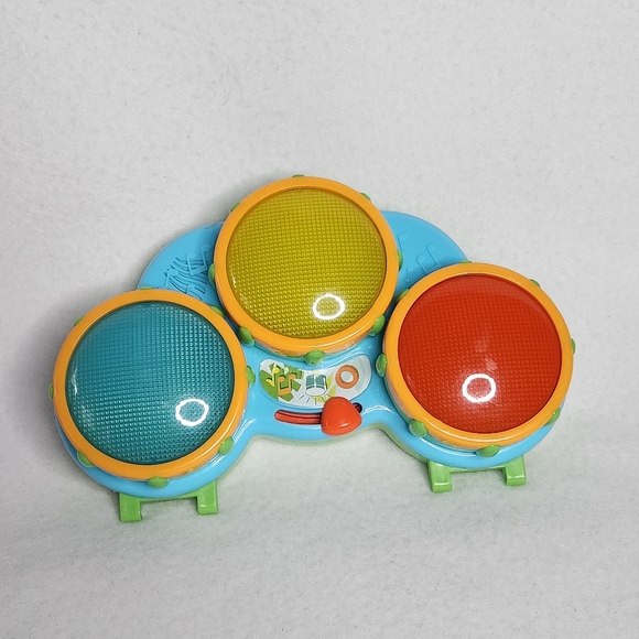 Bright Starts Safari Beats Musical Drum Toy That Lights Up - Picture 1 of 7